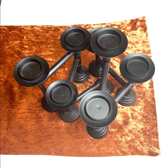 Black multi candle holder - Picture 3 of 8